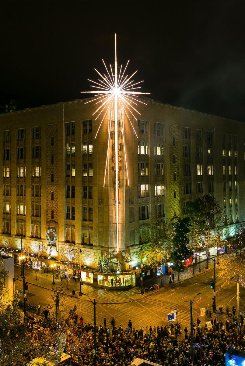 Macy's Holiday Star Lighting and Fireworks Show Seattle Area Family